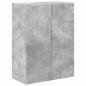 Preview: TV-Wandschrank 59,5 x 31 x 80 cm Betongrau Holzwerkstoff