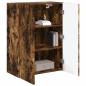 Preview: TV-Wandschrank 59,5 x 31 x 80 cm Räuchereiche Holzwerkstoff