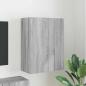 Preview: ARDEBO.de - TV-Wandschrank 59,5 x 31 x 80 cm Graues Sonoma Holzwerkstoff