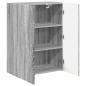 Preview: TV-Wandschrank 59,5 x 31 x 80 cm Graues Sonoma Holzwerkstoff