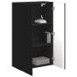 Preview: TV-Wandschrank 59,5 x 31 x 100 cm Schwarz Holzwerkstoff
