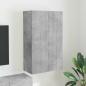 Preview: ARDEBO.de - TV-Wandschrank 59,5 x 31 x 100 cm Betongrau Holzwerkstoff