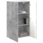 Preview: TV-Wandschrank 59,5 x 31 x 100 cm Betongrau Holzwerkstoff