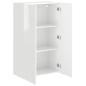Preview: TV-Wandschrank 59,5 x 31 x 100 cm Hochglanz Weiß Holzwerkstoff