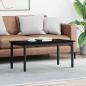 Preview: ARDEBO.de - Couchtisch Schwarz Eichen-Optik 100 x 50 x 45 cm Holzwerkstoff