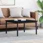 Preview: ARDEBO.de - Couchtisch Schwarz Eichen-Optik 80 x 80 x 45 cm Holzwerkstoff