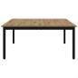 Preview: Couchtisch Kunsthandwerk Eiche 100 x 100 x 45 cm Holzwerkstoff