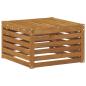 Preview: Outdoor-Fußhocker Massivholz Akazie Natur 59 x 59 x 37 cm