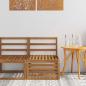 Preview: ARDEBO.de - Outdoor Mittelsofa Massivholz Akazie Natur 59 x 63 x 73 cm