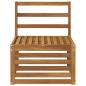 Preview: Outdoor Mittelsofa Massivholz Akazie Natur 59 x 63 x 73 cm