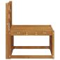 Preview: Outdoor Mittelsofa Massivholz Akazie Natur 59 x 63 x 73 cm