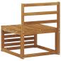 Preview: Outdoor Mittelsofa Massivholz Akazie Natur 59 x 63 x 73 cm