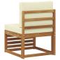 Preview: Outdoor Mittelsofa Massivholz Akazie Natur