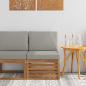 Preview: ARDEBO.de - Outdoor Mittelsofa Massivholz Akazie Natur