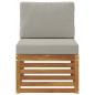 Preview: Outdoor Mittelsofa Massivholz Akazie Natur