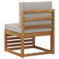 Preview: Outdoor Mittelsofa Massivholz Akazie Natur