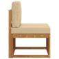 Preview: Outdoor Mittelsofa Massivholz Akazie Natur