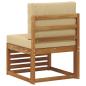 Preview: Outdoor Mittelsofa Massivholz Akazie Natur