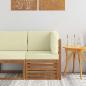 Preview: ARDEBO.de - Outdoor Ecksofa Massivholz Akazie Natur
