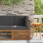 Preview: ARDEBO.de - Outdoor Ecksofa Massivholz Akazie Natur