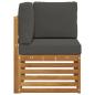 Preview: Outdoor Ecksofa Massivholz Akazie Natur