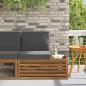Preview: ARDEBO.de - Outdoor Endsofa Natur 91 x 63 x 73 cm Massivholz Akazie