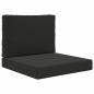 Preview: Sofakissen für draußen Polyester Schwarz 60 x 60 cm