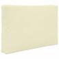 Preview: Sofakissen für draußen Polyester Creme 60 x 60 cm