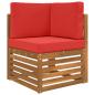 Preview: Sofakissen für draußen Polyester Rot 60 x 60 cm