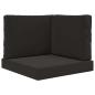 Preview: Sofakissen für draußen Polyester Schwarz 60 x 60 cm