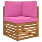 Preview: Sofakissen für draußen Polyester Rosa 60 x 60 cm