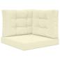 Preview: ARDEBO.de - Sofakissen für draußen Polyester Creme 60 x 60 cm
