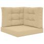 Preview: Sofakissen für draußen Polyester Beige 60 x 60 cm