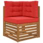 Preview: Sofakissen für draußen Polyester Rot 60 x 60 cm