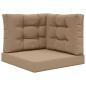 Preview: Sofakissen für draußen Polyester Taupe 60 x 60 cm