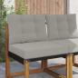 Preview: ARDEBO.de - Sofakissen für draußen Polyester Grau 60 x 50,5 cm