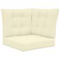 Preview: Sofakissen für draußen Polyester Creme 50,5 x 50,5 cm