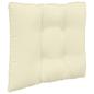 Preview: Sofakissen für draußen Polyester Creme 50,5 x 50,5 cm