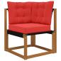 Preview: Sofakissen für draußen Polyester Rot 50,5 x 50,5 cm