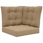 Preview: Sofakissen für draußen Polyester Taupe 50,5 x 50,5 cm