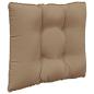 Preview: Sofakissen für draußen Polyester Taupe 50,5 x 50,5 cm