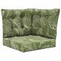 Preview: Sofakissen für draußen Polyester Blattdesign 50,5 x 50,5 cm