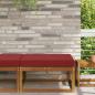 Preview: ARDEBO.de - Sofakissen für draußen Polyester Weinrot 80 x 80 cm
