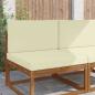 Preview: ARDEBO.de - Sofakissen für draußen Polyester Creme 80 x 80 cm