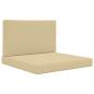 Preview: Sofakissen für draußen Polyester Beige 80 x 80 cm