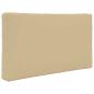 Preview: Sofakissen für draußen Polyester Beige 80 x 80 cm