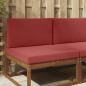 Preview: ARDEBO.de - Sofakissen für draußen Polyester Weinrot 80 x 80 cm