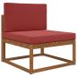 Preview: Sofakissen für draußen Polyester Weinrot 80 x 80 cm