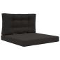 Preview: Sofakissen für draußen Polyester Schwarz 80 x 80 cm