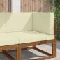 Preview: ARDEBO.de - Sofakissen für draußen Polyester Creme 80 x 80 cm